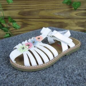 Rachel Girls‎ Gladiator Sz T 10 Medium White Synthetic Hook & Loop